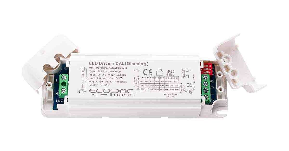 DELTALIGHT DIM9 DALI Dimmable Constant Current LED Power Supply (25-60W) Made In Belgium