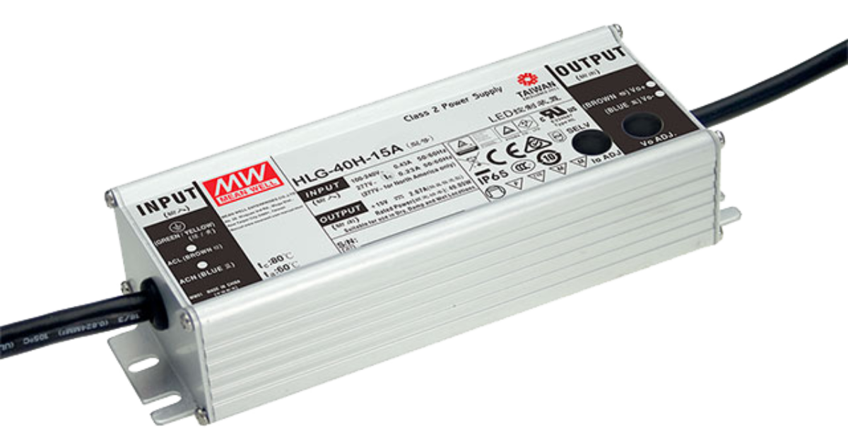 MEAN WELL HLG40HA Series Constant Voltage LED Drivers MEAN WELL