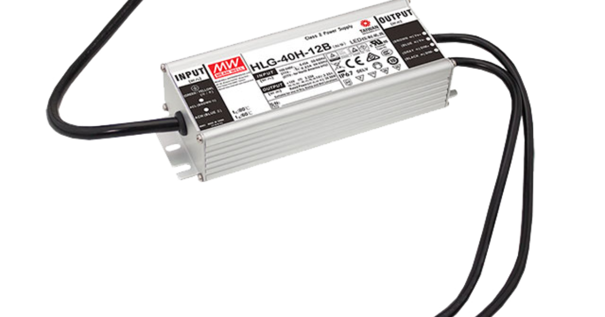 MEAN WELL HLG40HB Series Constant Voltage LED Drivers MEAN WELL