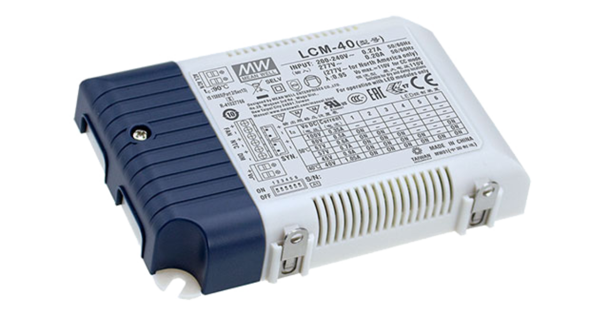 MEAN WELL LCM40 Series Constant Current LED Drivers MEAN WELL