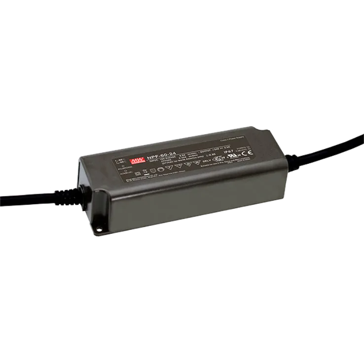 Mean Well NPF-60D-24 LED Power Supply – 24V 2.5A 60W With PFC, Dimming, IP67 Rating - View #12